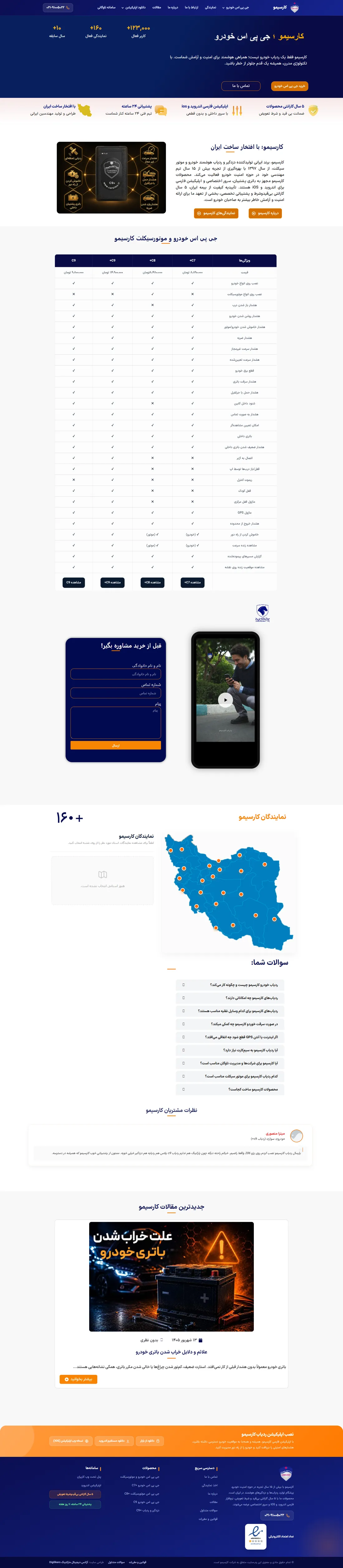 نمای کامل صفحهٔ نخست کارسیمو